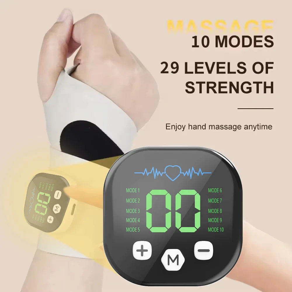 CAMMUO Electric Heating Wrist Massager | 5-Level Heat & Vibration Wrist Massager PLUSH