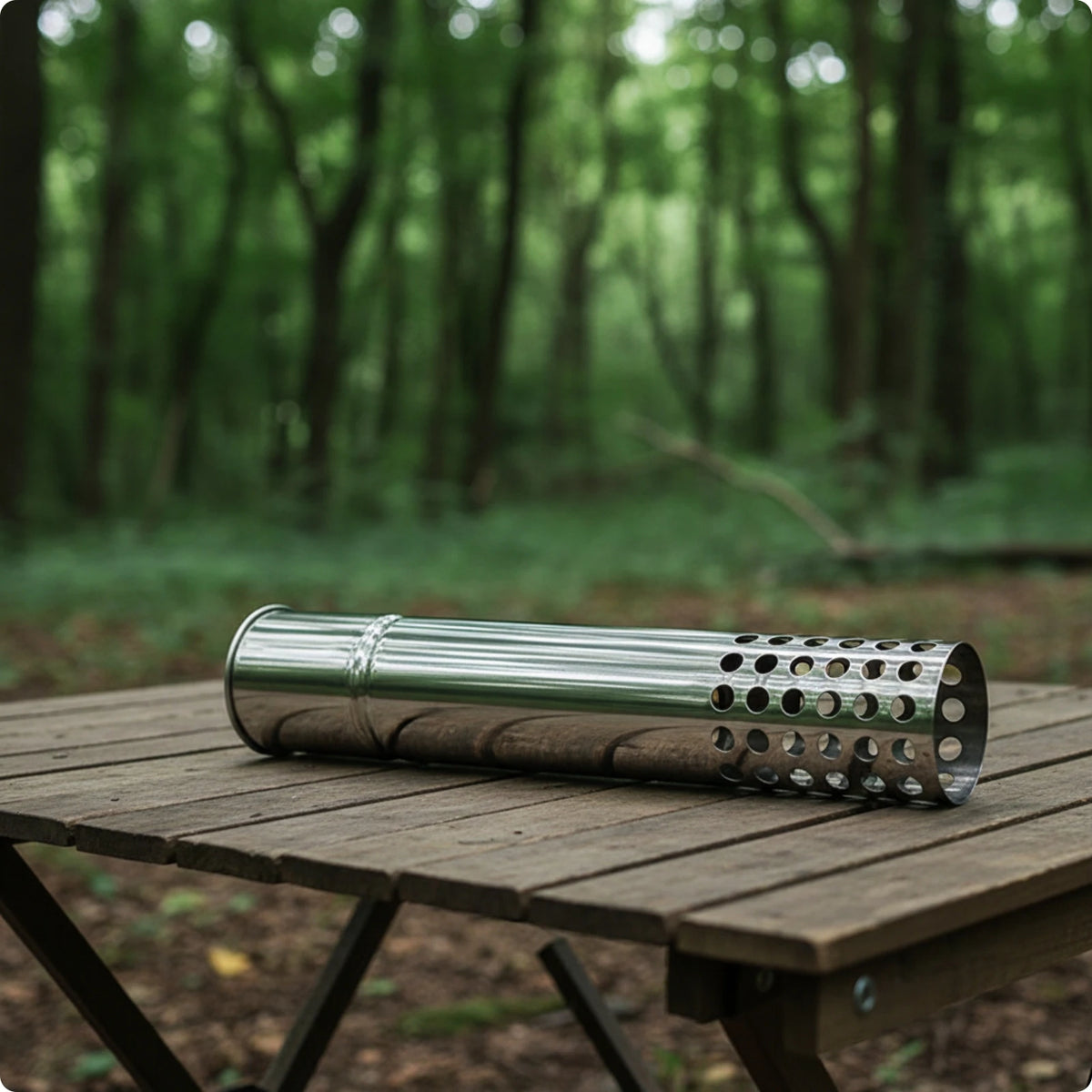 Stainless Steel Straight Chimney Pipe for Camping Heaters Camping Chimney Pipe PLUSH 6x30cm Fireproof