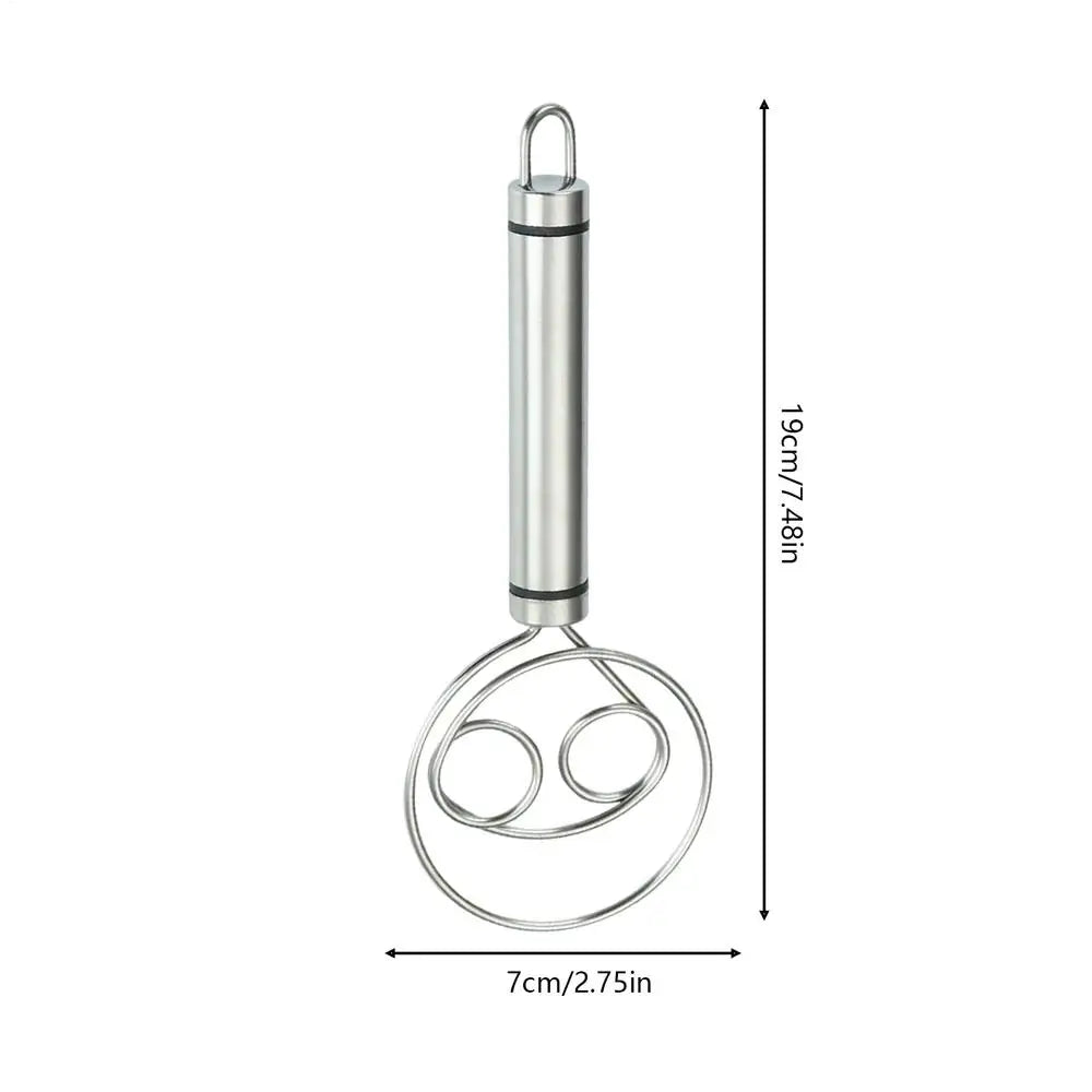 Stainless Steel Dough Whisk for Bread, Pastry & Baking Dough Whisk PLUSH 1PC
