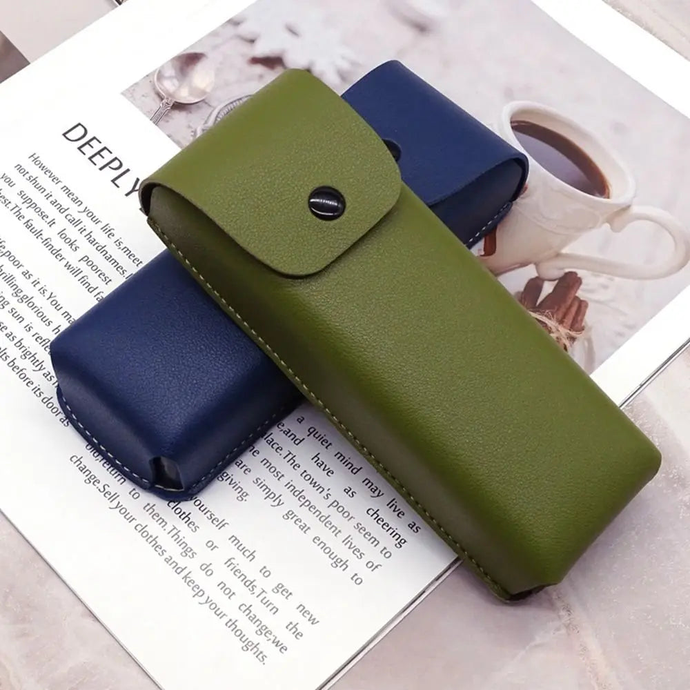 PU Leather Glasses Case – Unisex Eyeglass & Sunglasses Box Eyeglass Case PLUSH