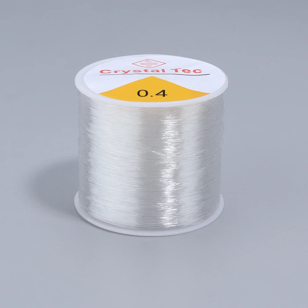Elastic Crystal Beading Cord 0.4–1mm | DIY Jewelry Making Beading Cord PLUSH 0.4mm x 50m