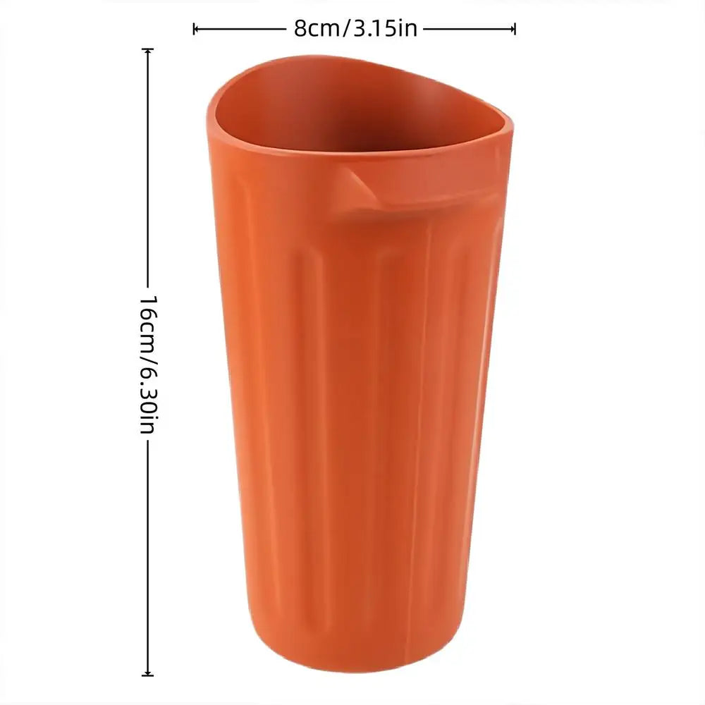 Mini Silicone Car Trash Can – Auto Interior Organizer Bin Car Trash Bin PLUSH Orange