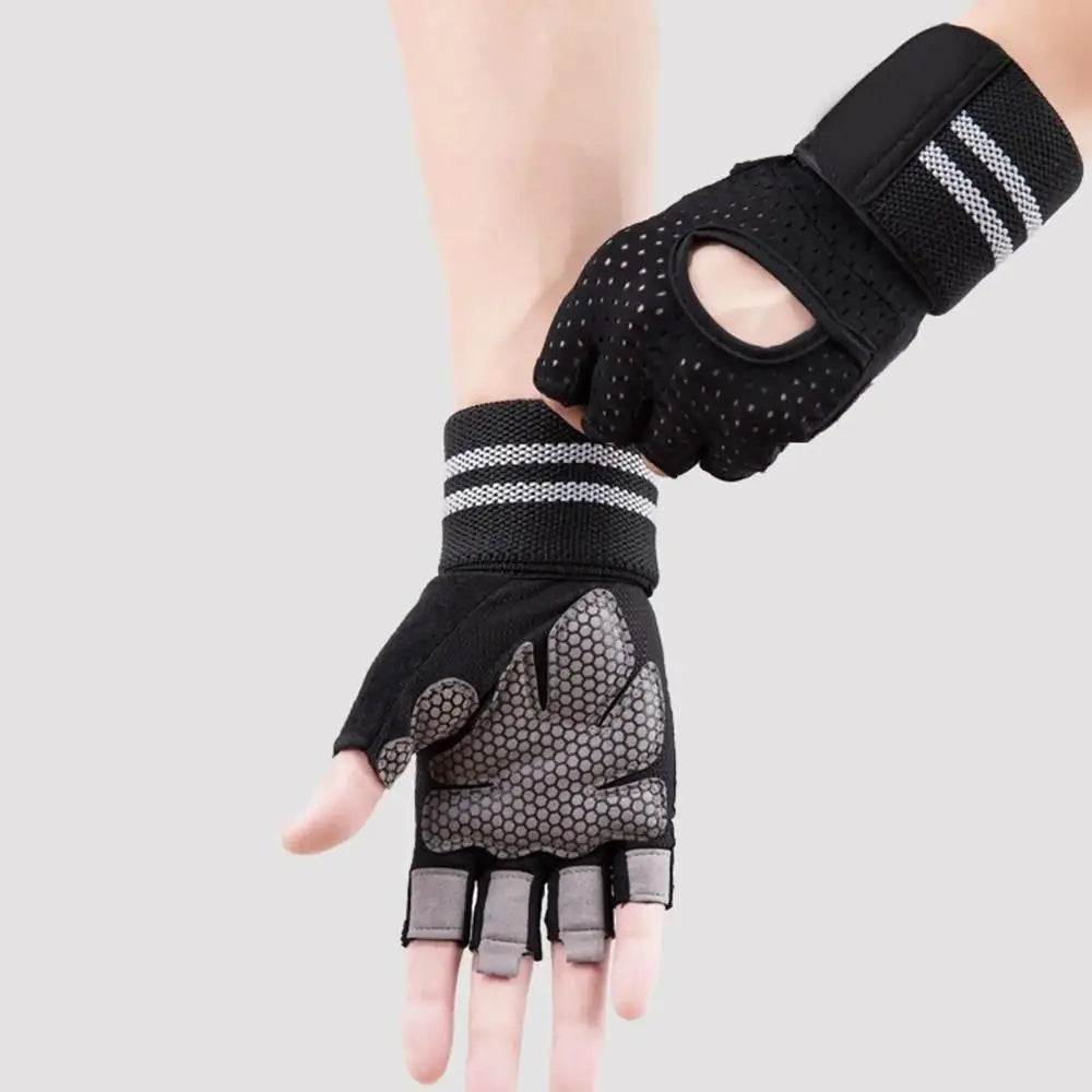 Fingerless Workout Gloves – Anti-Slip Cycling & Gym Gloves Fingerless Cycling Gloves PLUSH