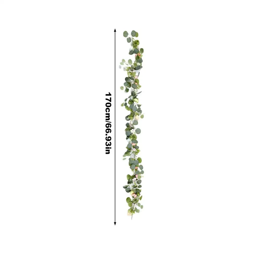 2-Pack Artificial Easter Egg Garland Wreaths | Spring Vine Decor Easter Garland Wreath PLUSH A 2Pcs