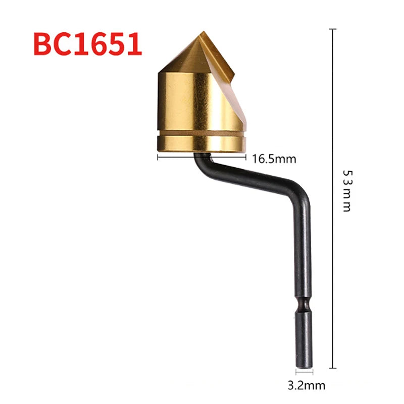 M2 HSS Countersunk Chamfer Cutter – Deburring Edge Trimming Chamfer Cutter Tool PLUSH BC1651