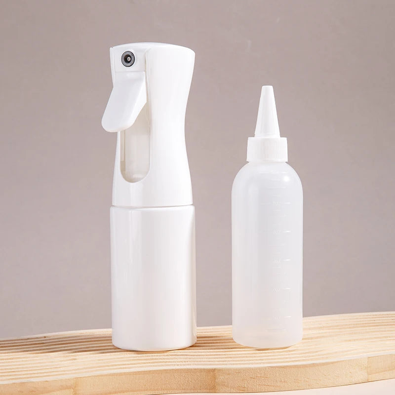 2-Pack Fine Mist Spray & Root Comb Applicator Hair Dye Bottles Hair Applicator Bottles PLUSH dark green