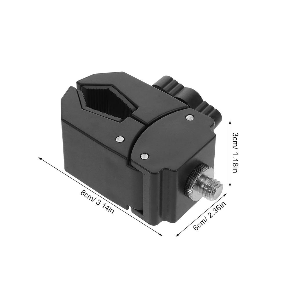 Mic Stand Clamp Adapter – Compact 3/8" Mount for Tripods & Poles Mic Stand Adapter PLUSH