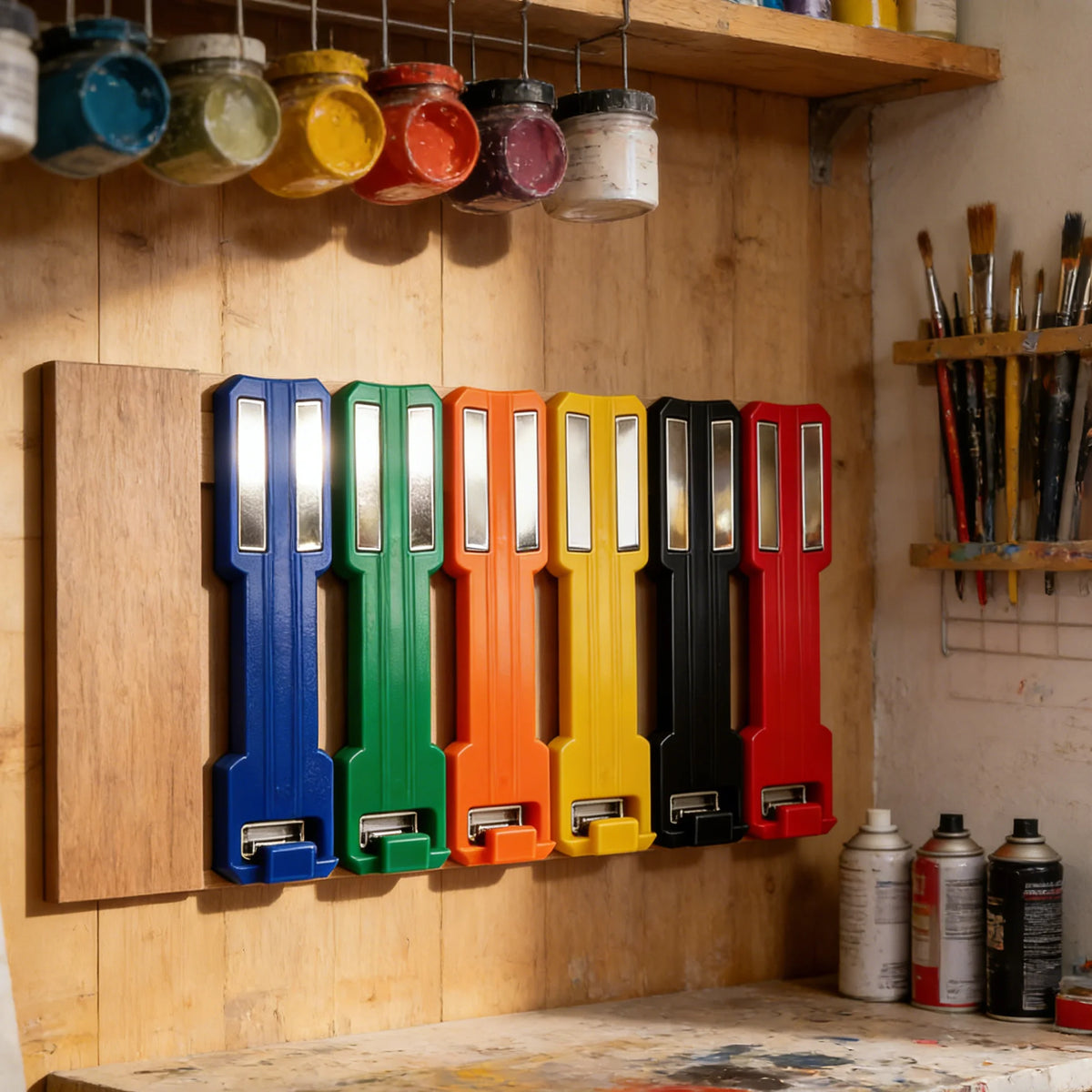 Magnetic Spray Can Holder – No-Drill Wall Mount Organizer Magnetic Storage Rack PLUSH