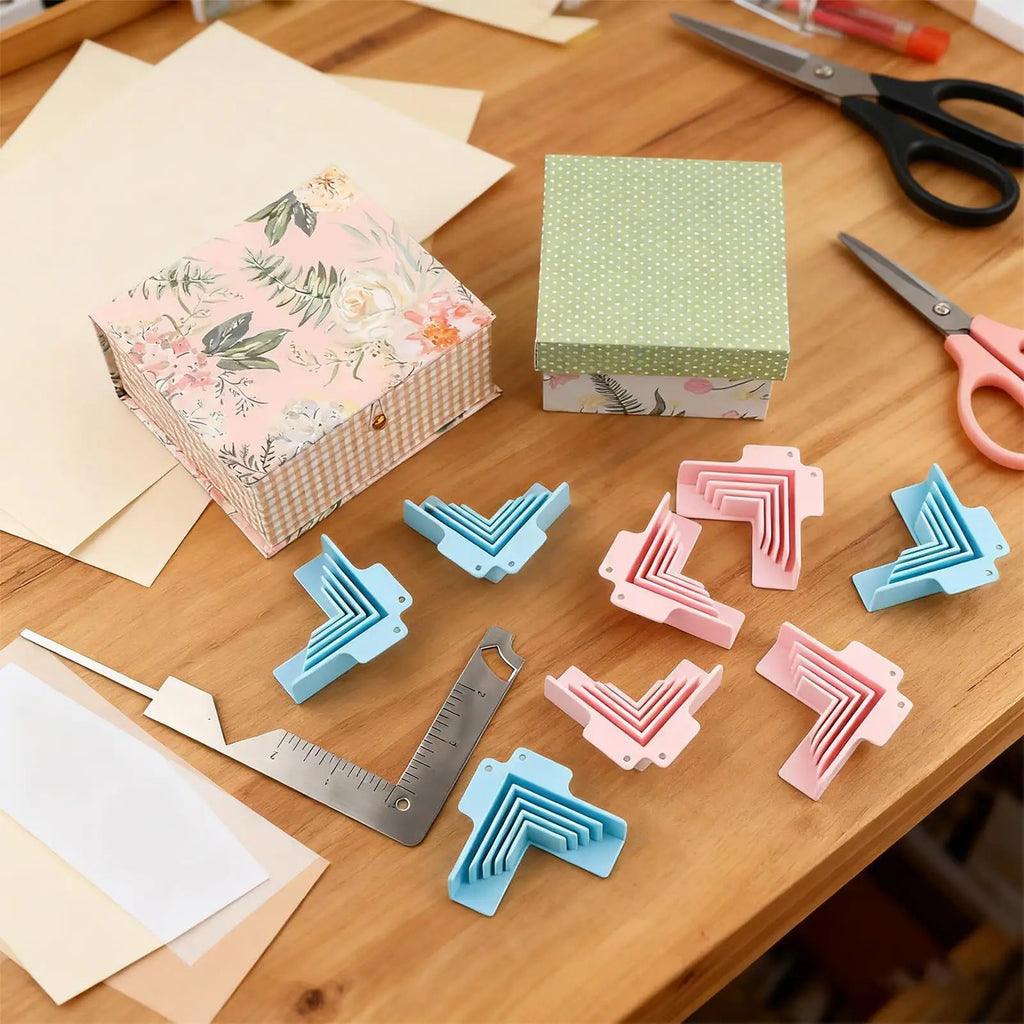 Box Corner Guides 6pc – Right Angle Clamp Tool for Crafting Craft Corner Clamp PLUSH