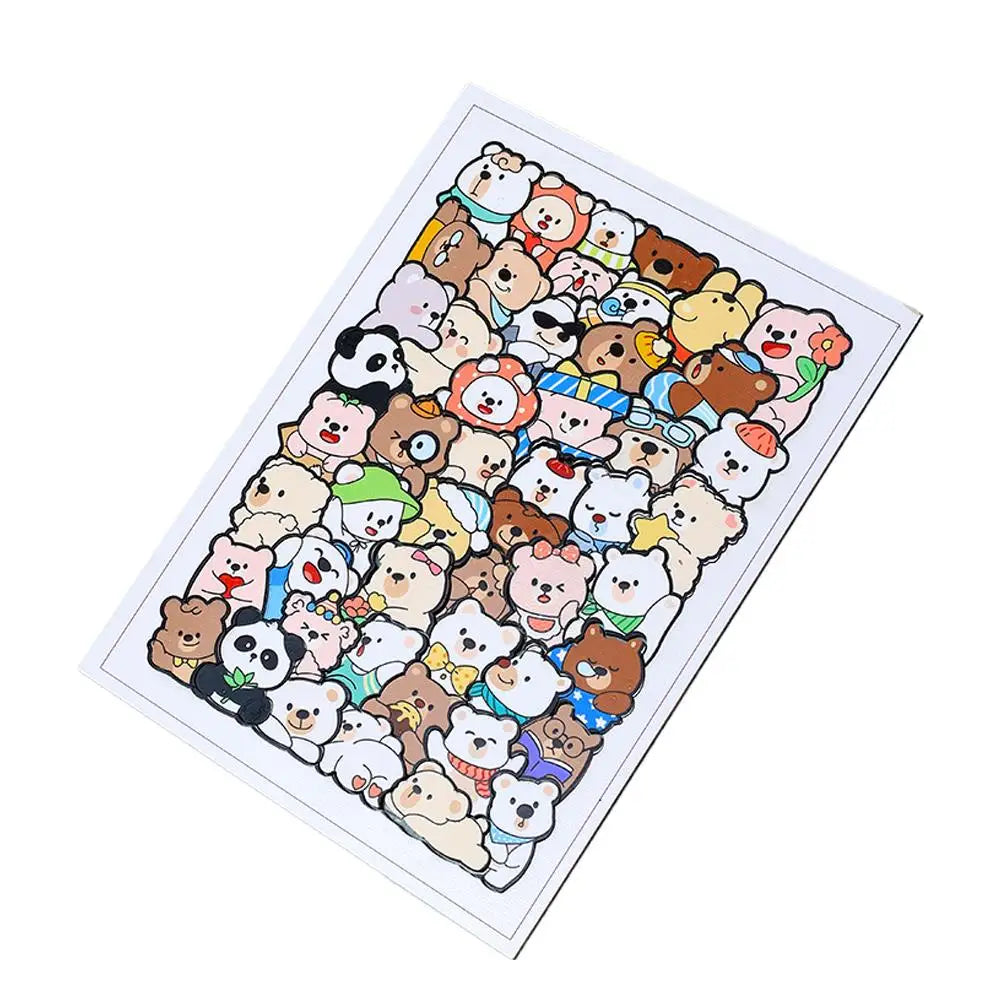 Wooden Cat Animal Puzzle – 50-Piece Irregular Laser-Cut Wood Wooden Jigsaw Puzzle PLUSH C