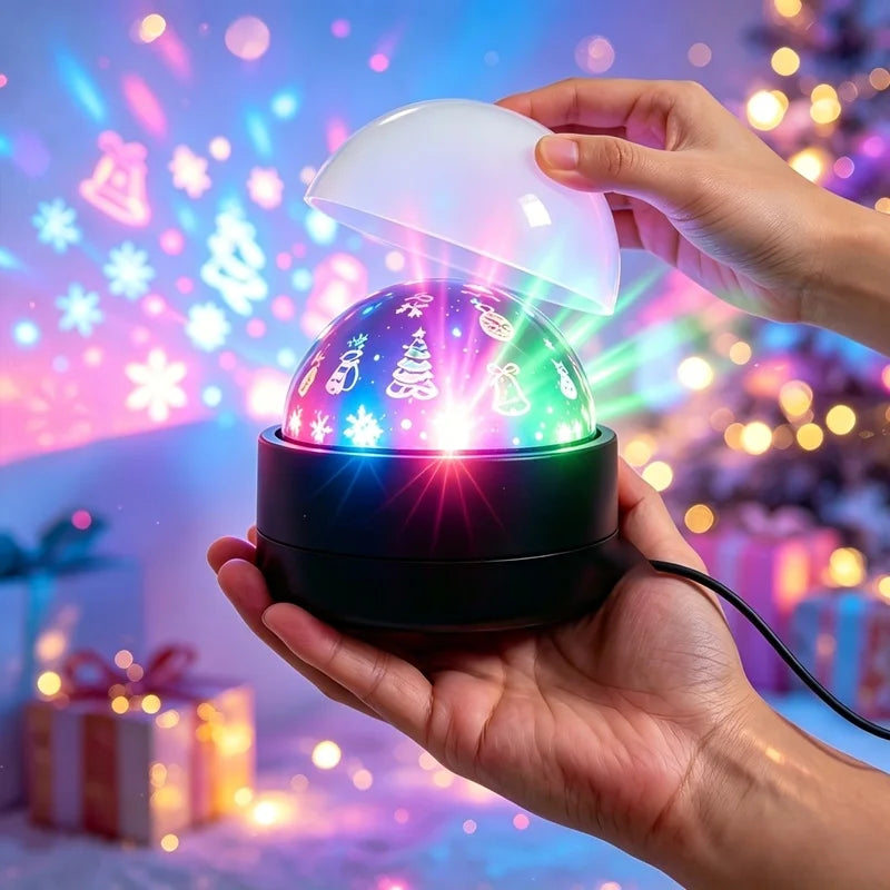 2-in-1 Christmas RGB Night Light | Music Rhythm Color Change USB Christmas Night Light PLUSH