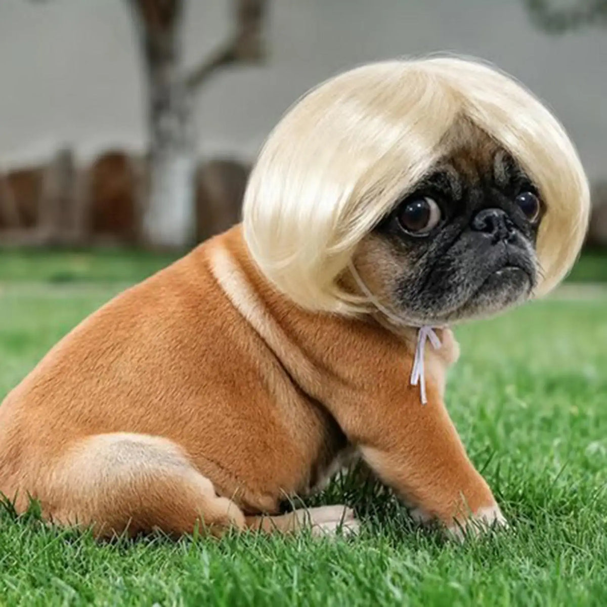 Funny Pet Wig for Dogs & Cats – DIY Halloween Costume Wig Pet Costume Wig PLUSH