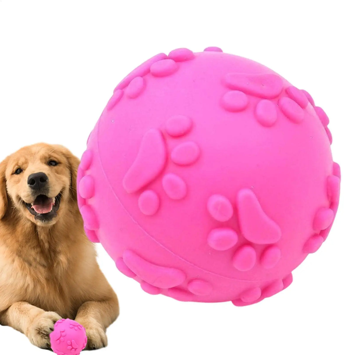 Squeaky Bouncy Dog Ball – Interactive Chew & Teeth Cleaning Dog Chew Toy PLUSH