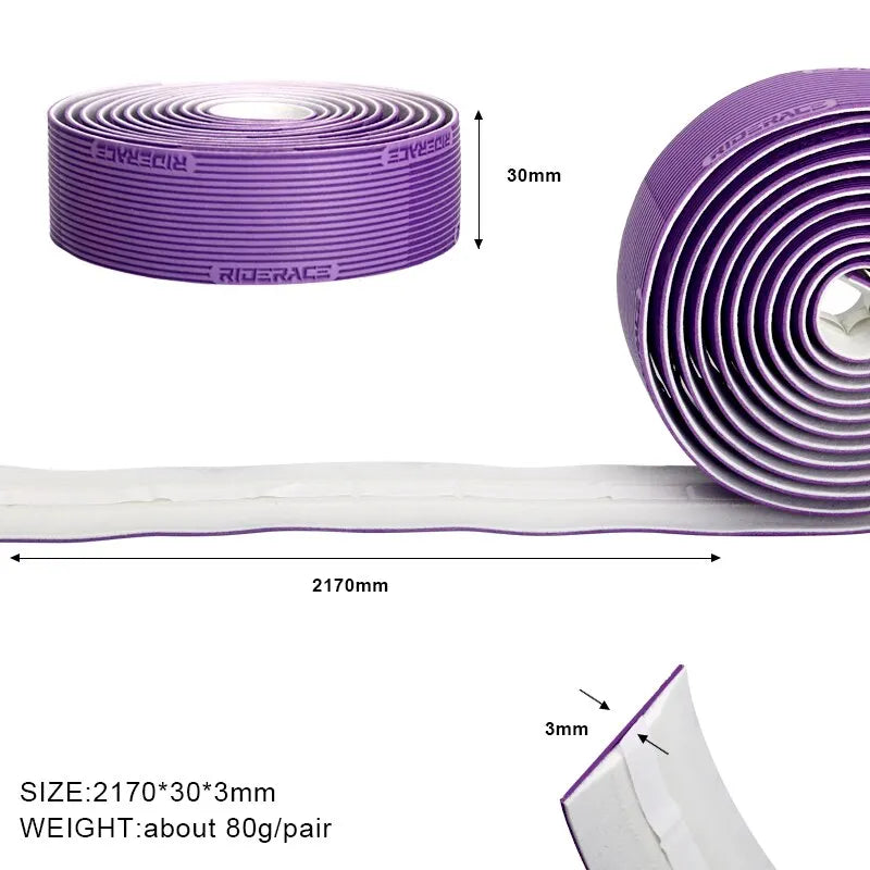 RIDERACE Road Bike Handlebar Tape – Non-Slip Soft Cycling Wrap Handlebar Tape PLUSH