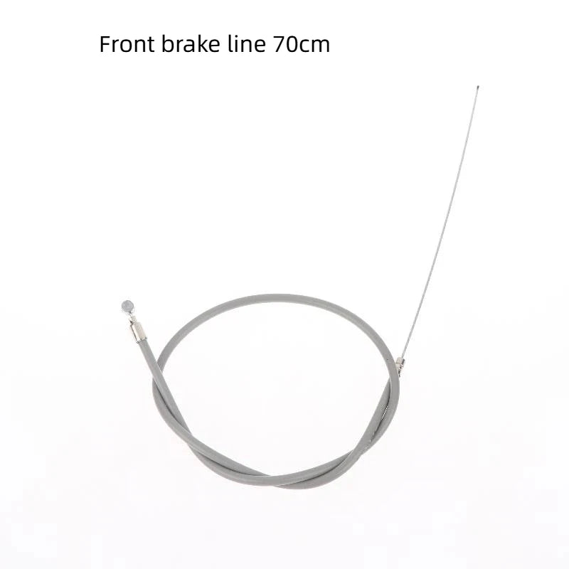 Bicycle Brake Cable Set Front & Rear Steel Wire 1/2pcs Bicycle Brake Cable PLUSH front Gray