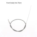 Bicycle Brake Cable Set Front & Rear Steel Wire 1/2pcs Bicycle Brake Cable PLUSH front Gray