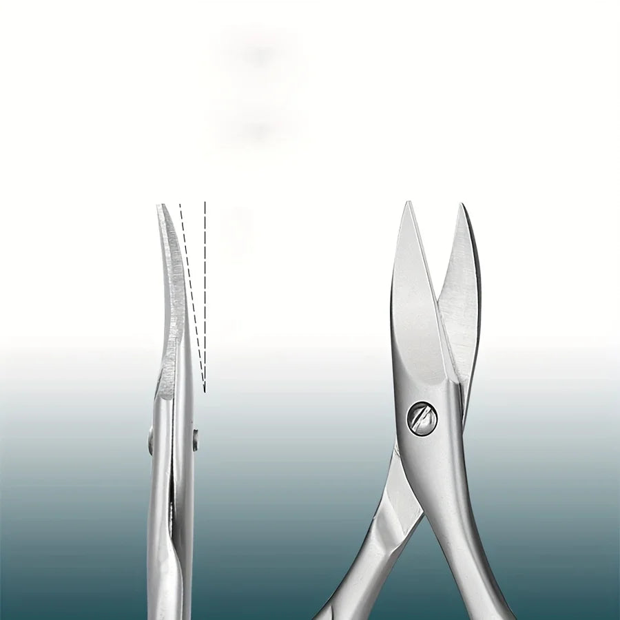 Stainless Steel Nail Clippers Curved Blades | Ouriner 1-2 Pcs Nail Clipper Set PLUSH