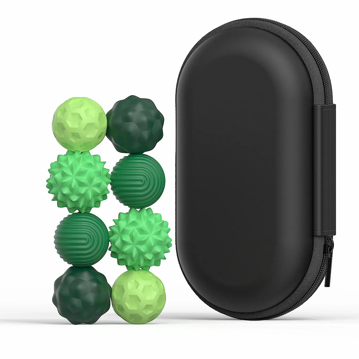 Silicone Magnetic Sensory Fidget Balls – 4 or 8 Pcs Set Fidget Sensory Toy PLUSH 8PCS Green