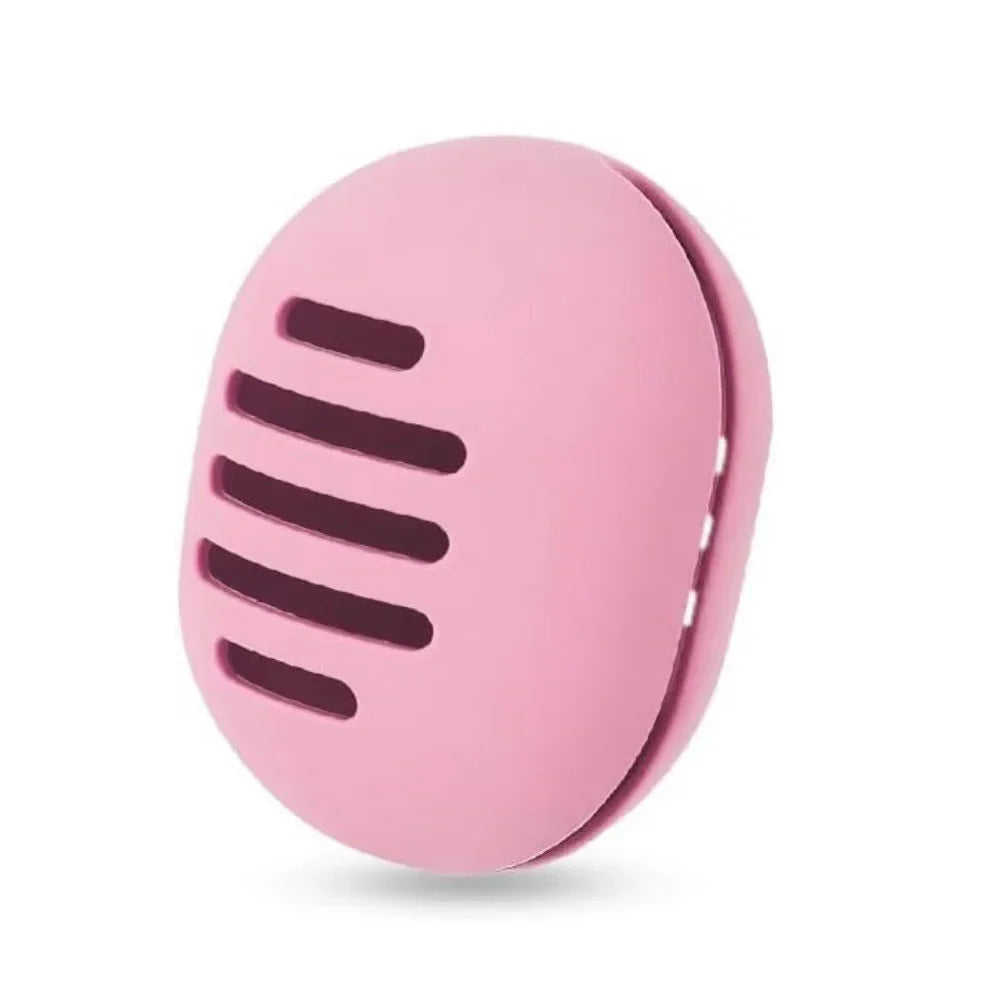Silicone Makeup Sponge Holder & Travel Blender Case Makeup Sponge Holder PLUSH Pink 1pc