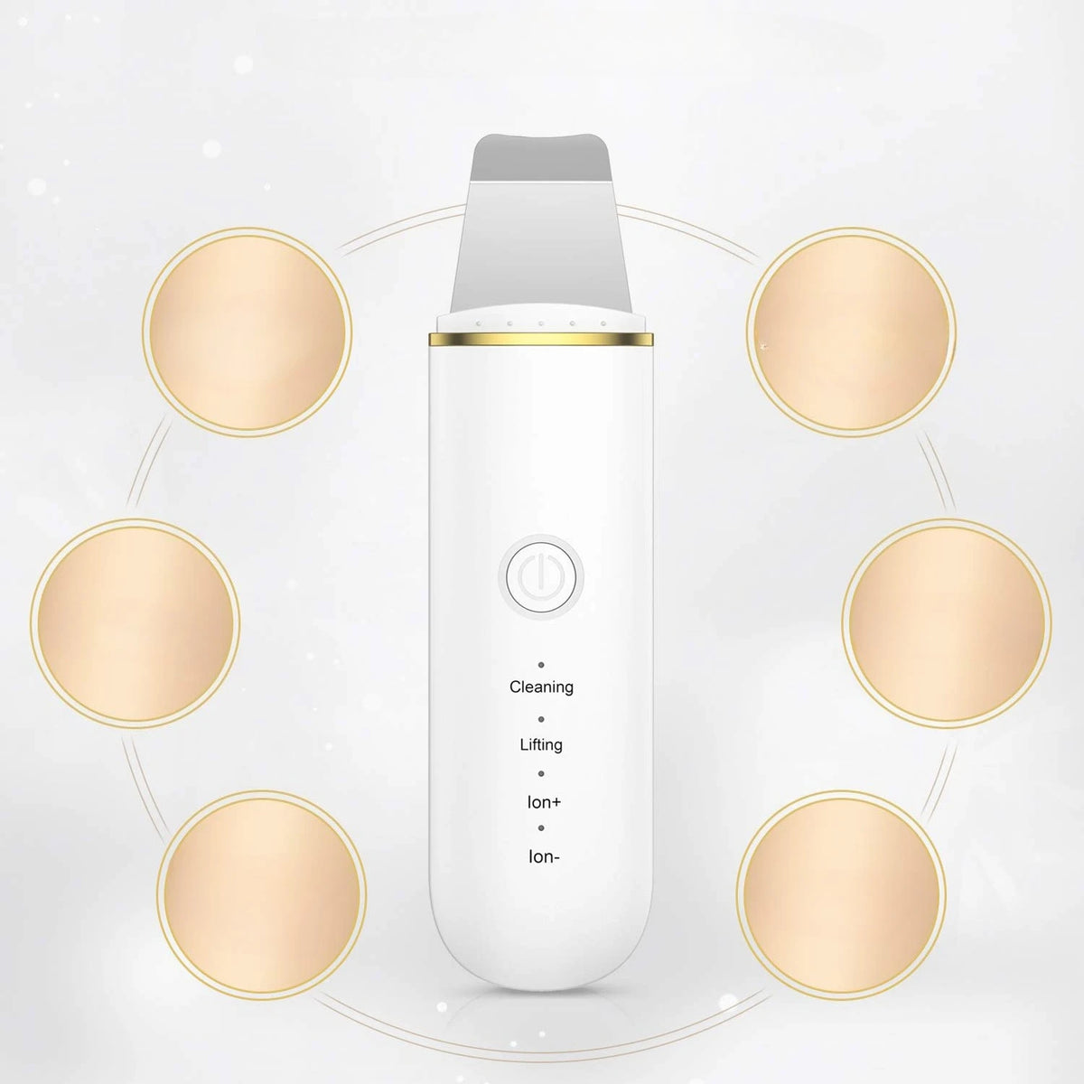 Ultrasonic Skin Scrubber Face Spatula | Blackhead Remover Tool Facial Skin Care Tool PLUSH