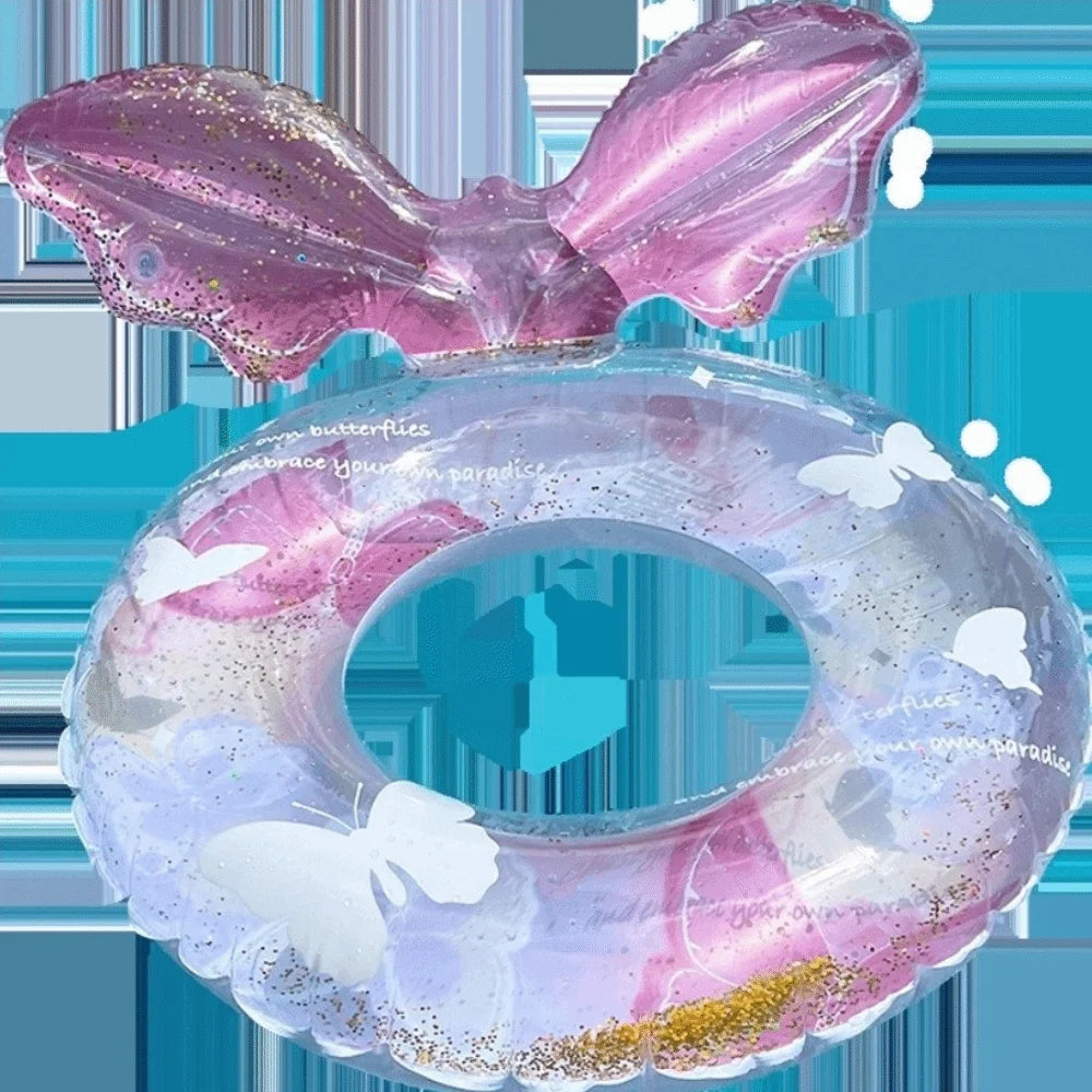 Glitter Mermaid Inflatable Swim Ring with Handle | Pool Float Inflatable Pool Float PLUSH