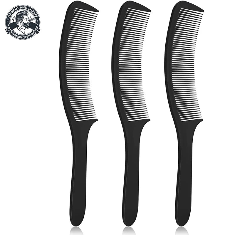 Curved Barber Clipper Comb Set – Anti-Static Hair Styling Barber Styling Comb PLUSH