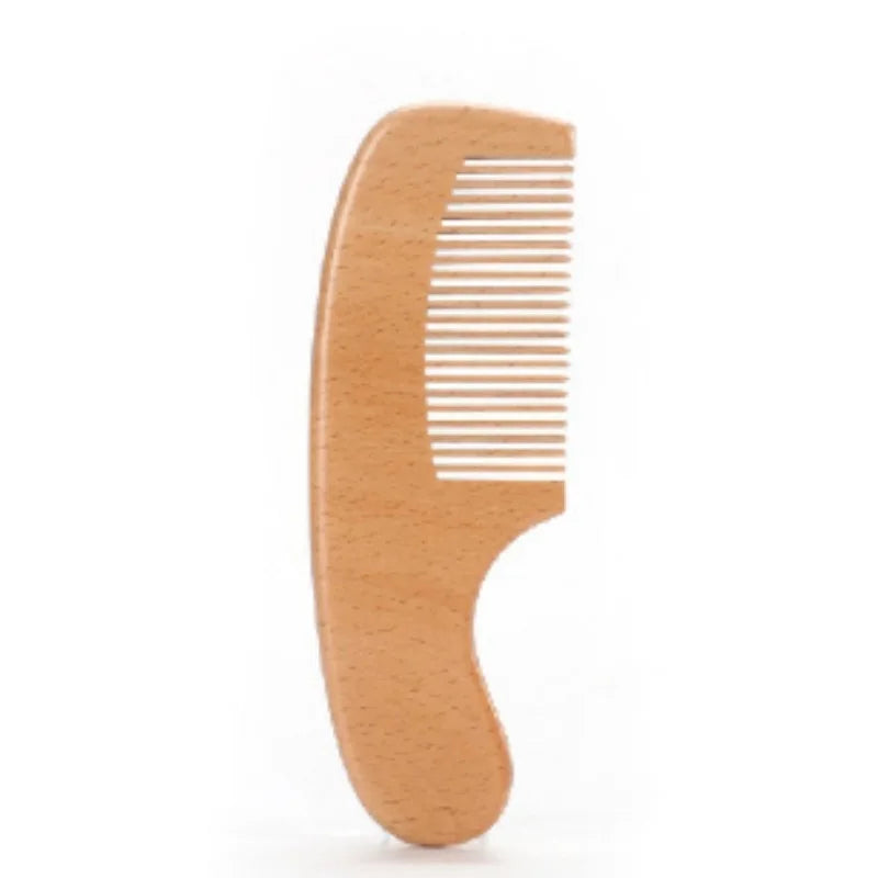 Wooden Baby Hair Brush & Comb – Soft Wool Newborn Scalp Massager Baby Hair Brush PLUSH