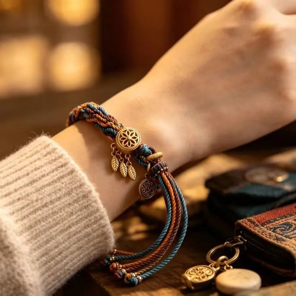 Multi-Color Adjustable Rope Bracelet – Vintage Animal Style Fashion Bracelet PLUSH