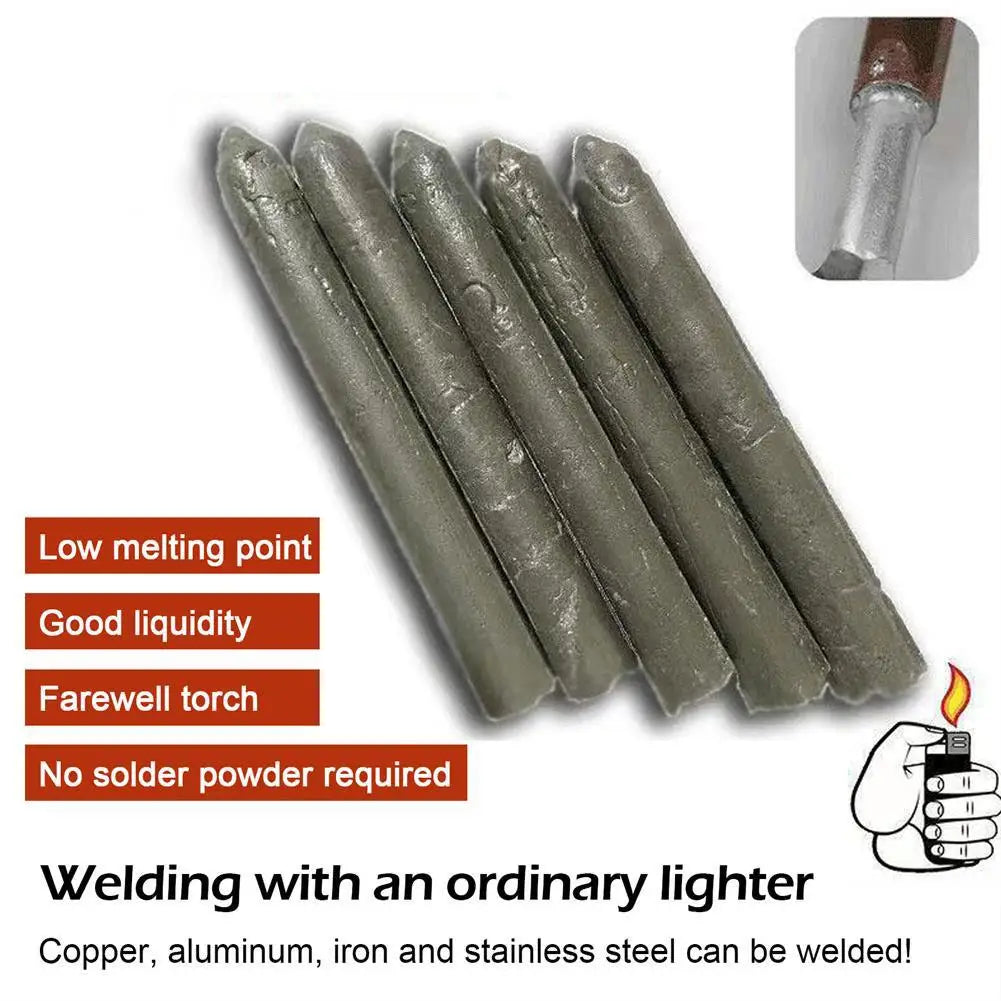 Low-Temp Flux Core Welding Rods – Copper Aluminum Steel 3/6pcs Welding Electrodes PLUSH