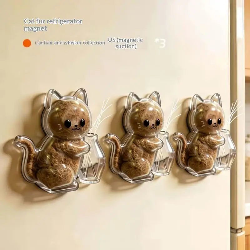 Transparent Cat Magnetic Storage Box – Pet Fur & Whisker Keepsake Pet Keepsake Storage PLUSH