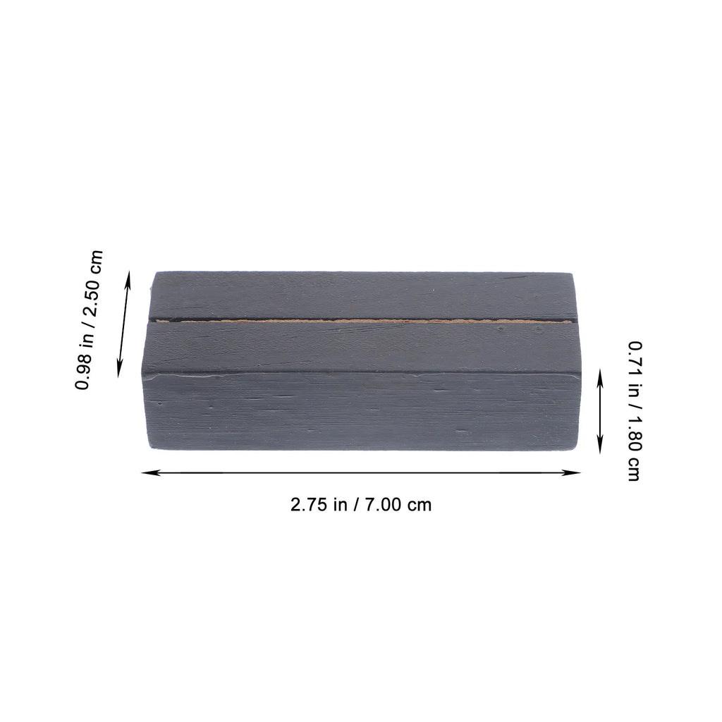 10Pcs Wood Note Clip Holders – Card & Photo Stand for Desk Wood Card Stand PLUSH Black