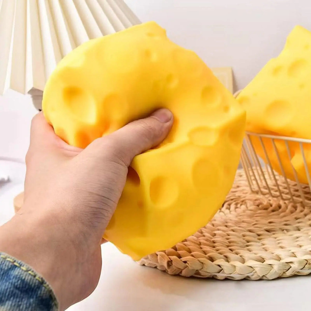 Squishy Cheese Cube Fidget Toy – Soft Slow Rebound Sensory Toy Sensory Fidget Toy PLUSH