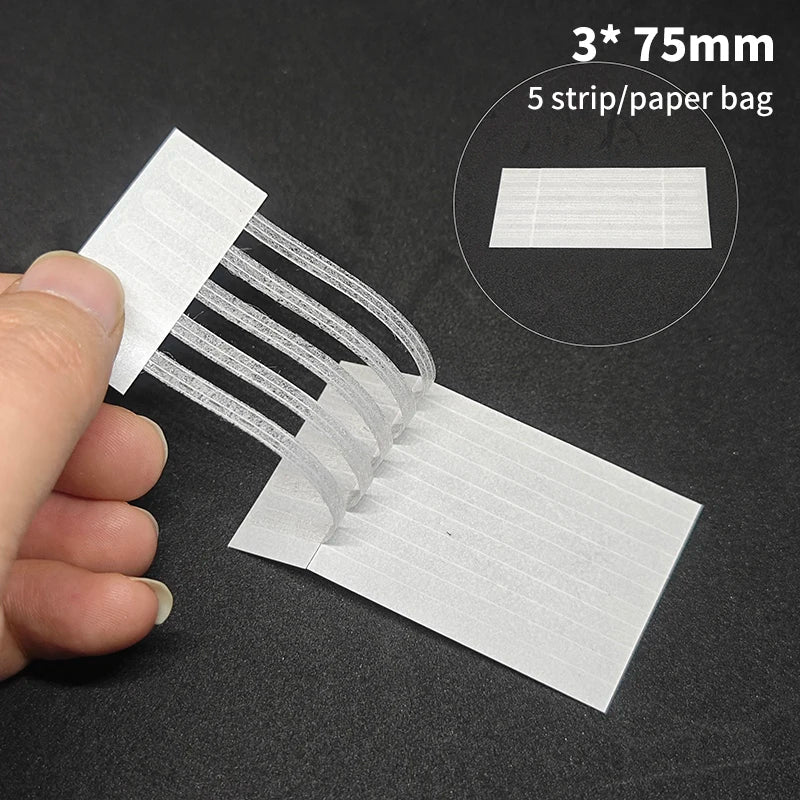 Sterile Skin Closure Strips – First Aid Adhesive Travel Kit Wound Closure Strips PLUSH 3X75MM 5 strips
