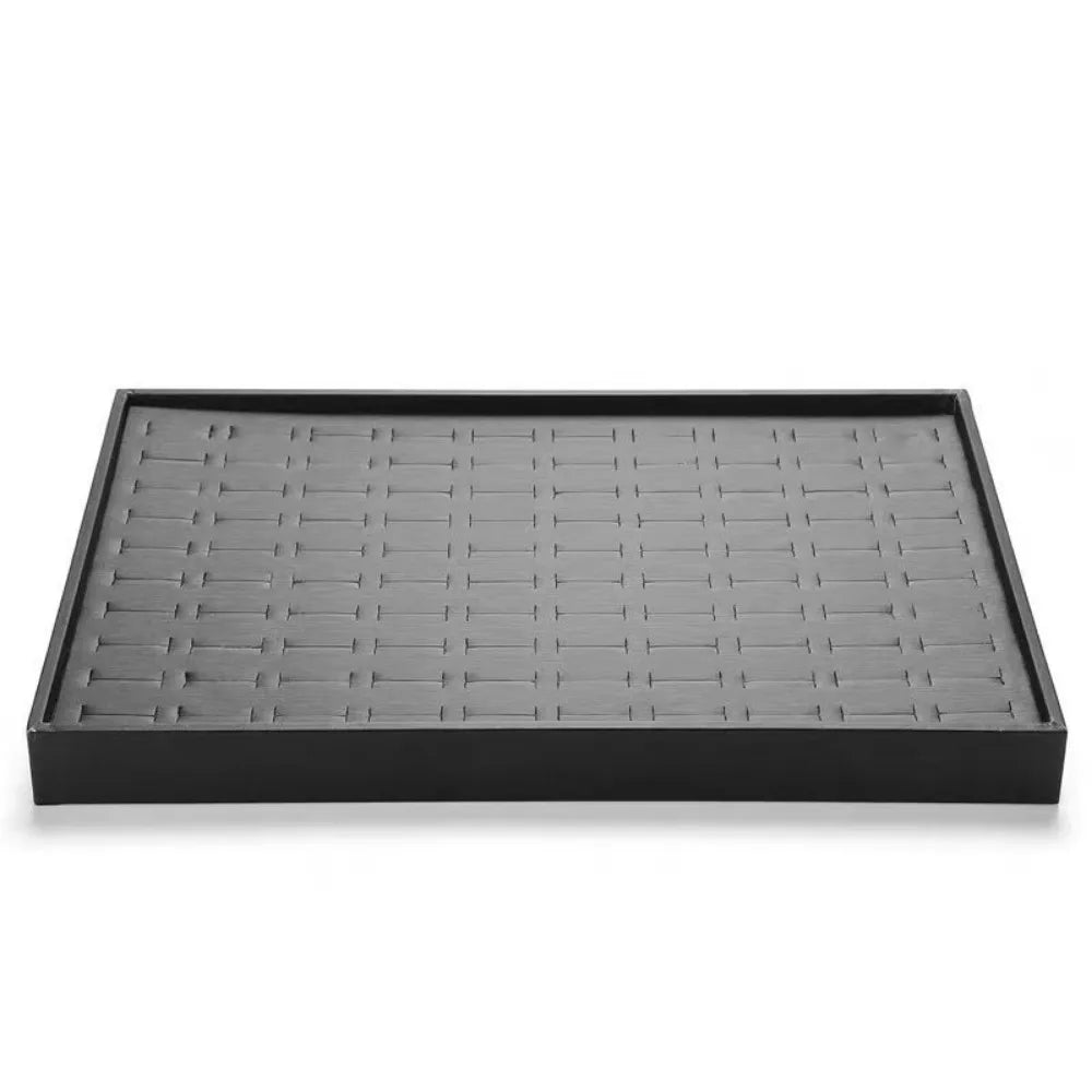 Stackable PU Leather Jewelry Display Tray – Multi-Compartment Jewelry Display Tray PLUSH Style 4