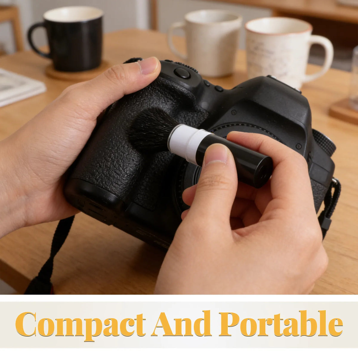 5-Piece Camera Cleaning Brush Set – Soft Bristle Lens Cleaner Camera Cleaning Kit PLUSH