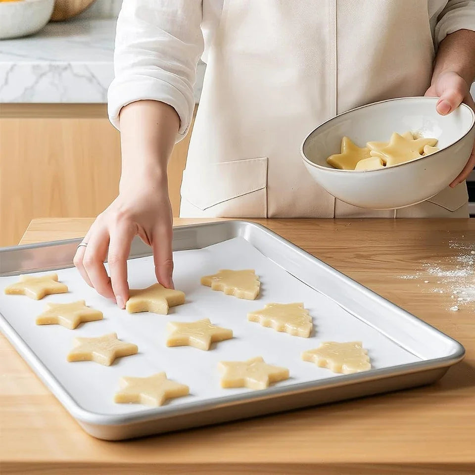 50/100PCS Disposable Parchment Baking Tray Liners – Oil Proof Baking Tray Liners PLUSH