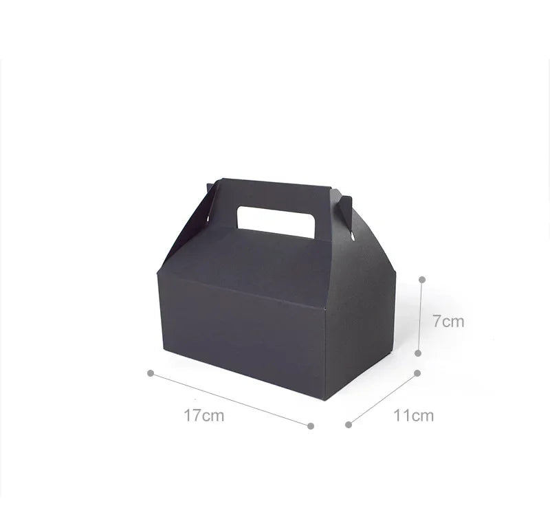 10pcs Large White Gable Gift Boxes with Handles | Party & Baking Gift Boxes PLUSH