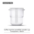 58mm Frosted Espresso Dosing Cup – Clear Coffee Accessory Espresso Dosing Cup PLUSH 58mm-Transparent