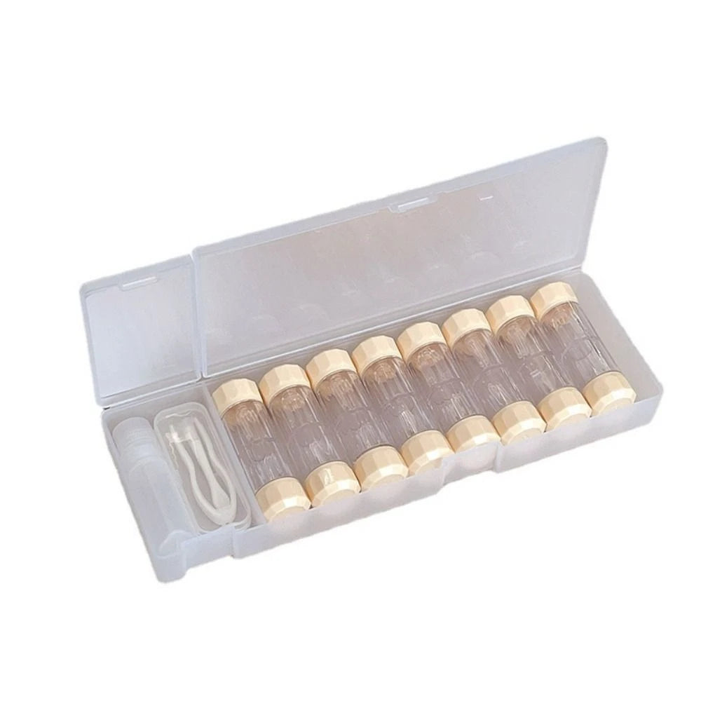 8 Pairs Contact Lens Case Set – 7 Colors, RGP Storage Contact Lens Case PLUSH Yellow