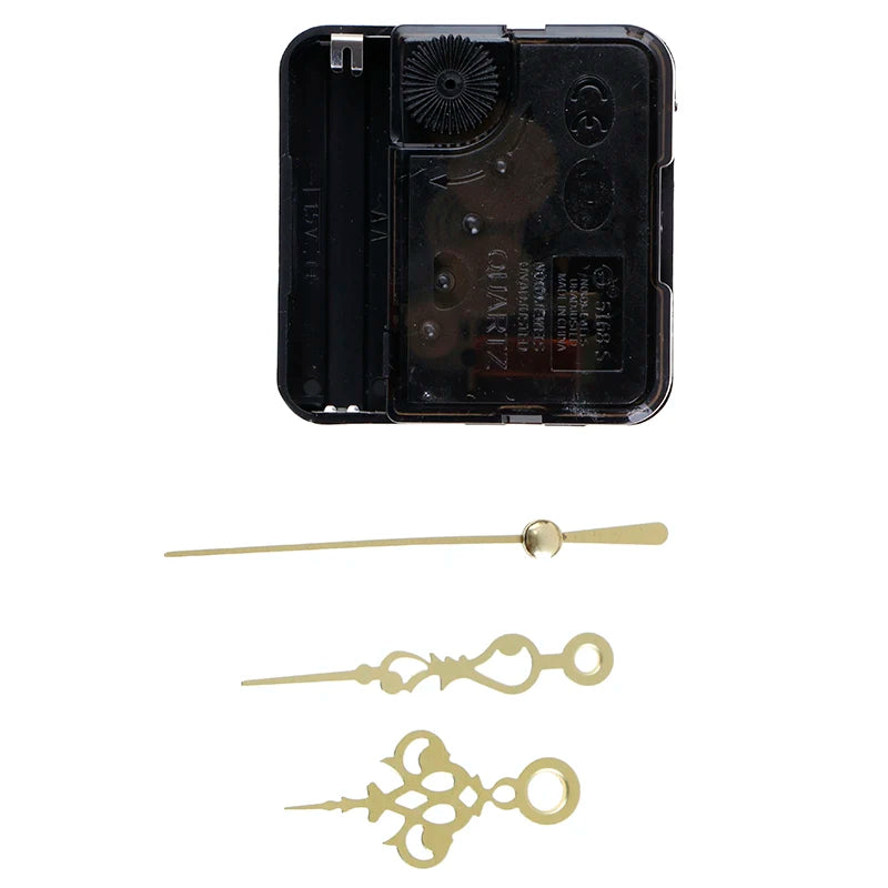 Silent Quartz Clock Movement DIY Kit with Hands – Long Shaft Clock Movement Kit PLUSH