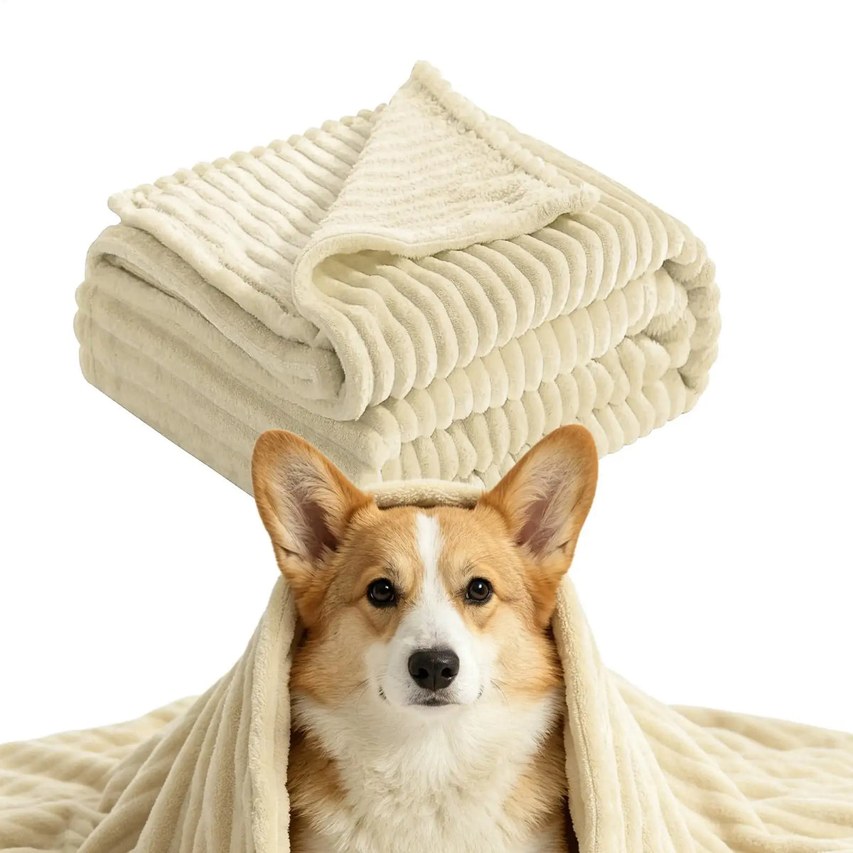 Dog & Cat Calming Blanket – Soft Flannel Pet Throw Pet Calming Blanket PLUSH