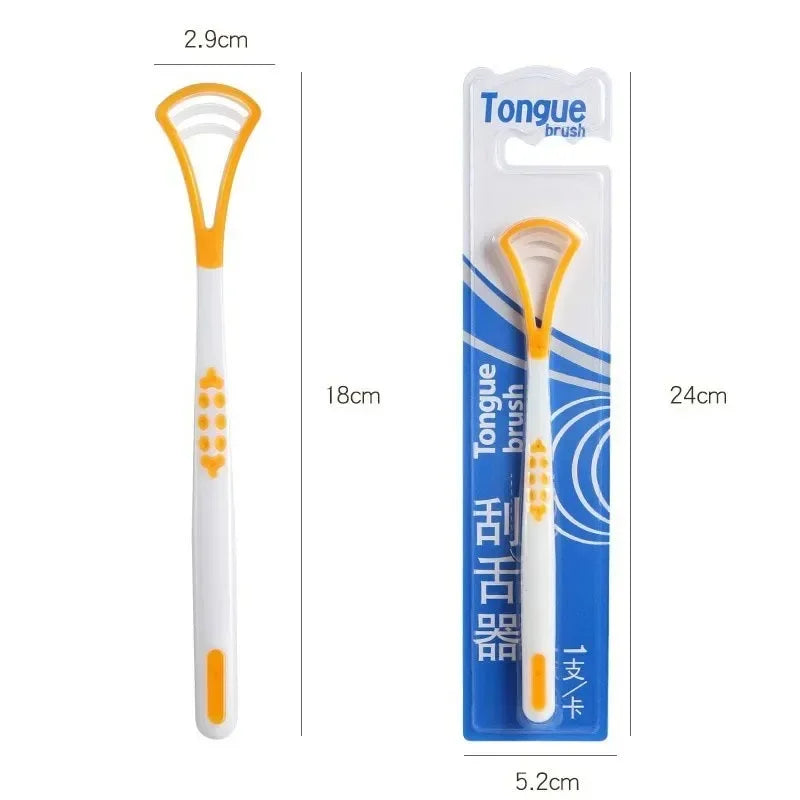 Silicone Tongue Scraper & Brush – Fresh Breath Oral Care Tongue Scraper PLUSH