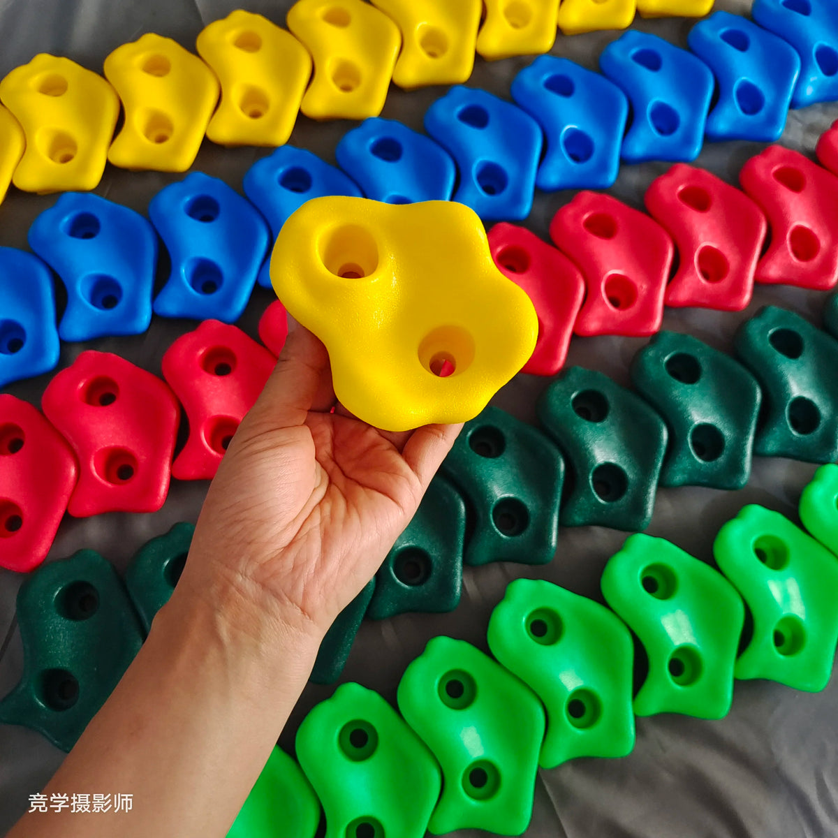 10-Piece Kids Rock Climbing Wall Holds – Indoor Grip Kit Kids Climbing Holds PLUSH