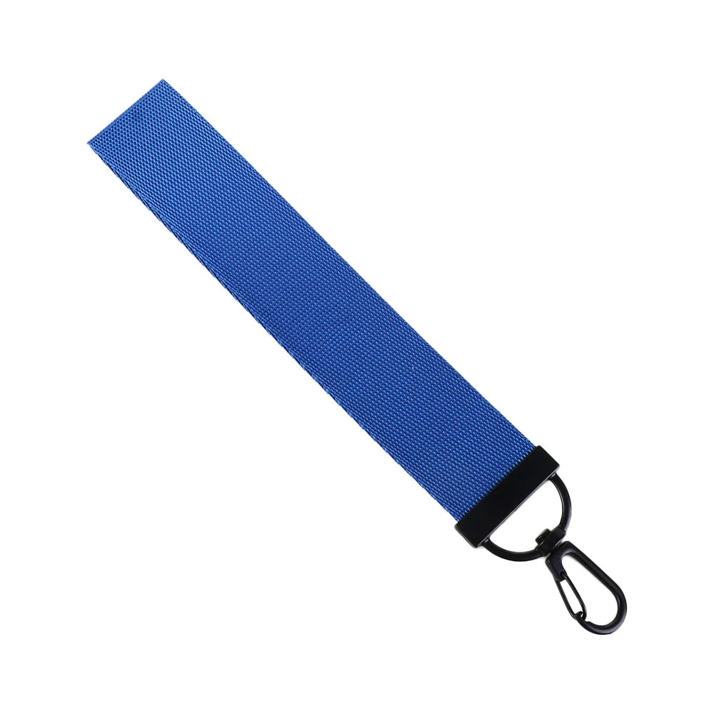 Solid Ribbon Keychain Lanyard – Bag Charm & Phone Strap Ribbon Keychain Lanyard PLUSH dark blue