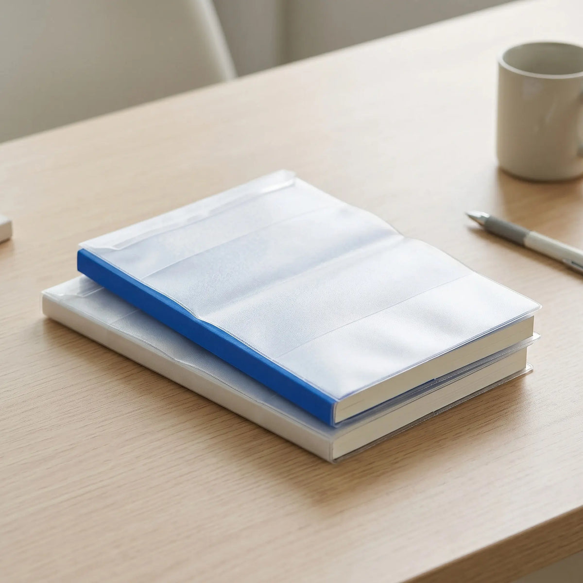 10pcs A5 Clear Waterproof Transparent Book Cover Protectors Book Cover Sleeves PLUSH Default Title