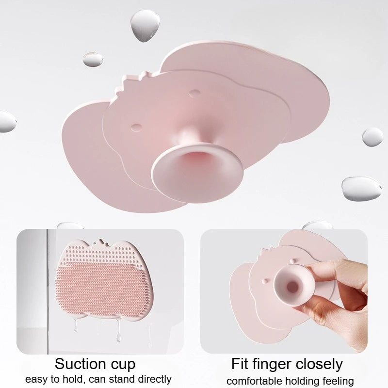 Baby Silicone Hair Wash Brush – Scalp Massage & Cleansing Baby Bath Brush PLUSH