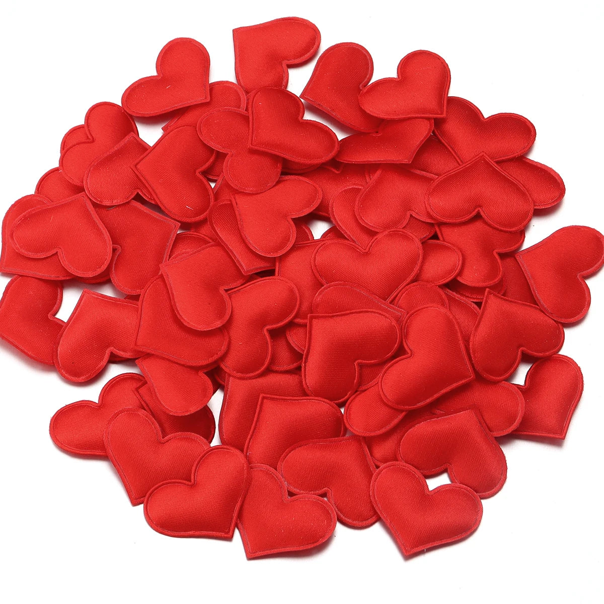 Satin Heart Petals Confetti 50-100pcs – Wedding & Party Decor Wedding Party Decor PLUSH red 25mm x 100pcs