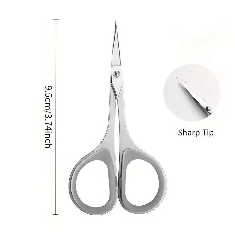 Stainless Steel Grooming Scissors – Eyebrow, Beard & Hair Grooming Scissors PLUSH