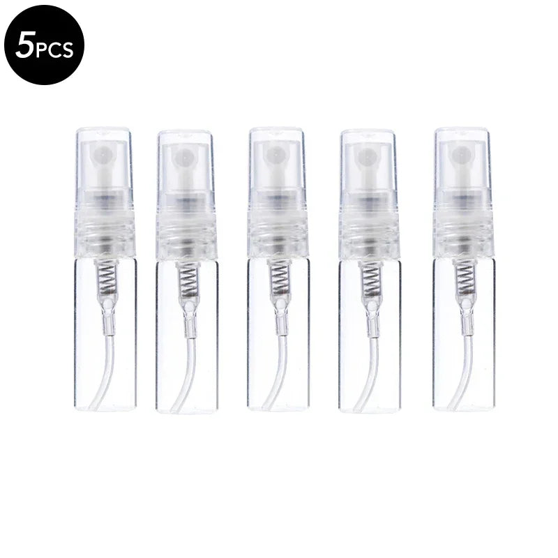Mini Clear Glass Perfume Vials 3ml 5ml 10ml | 5 & 10 Pack Glass Perfume Vials PLUSH 5pcs 3ml
