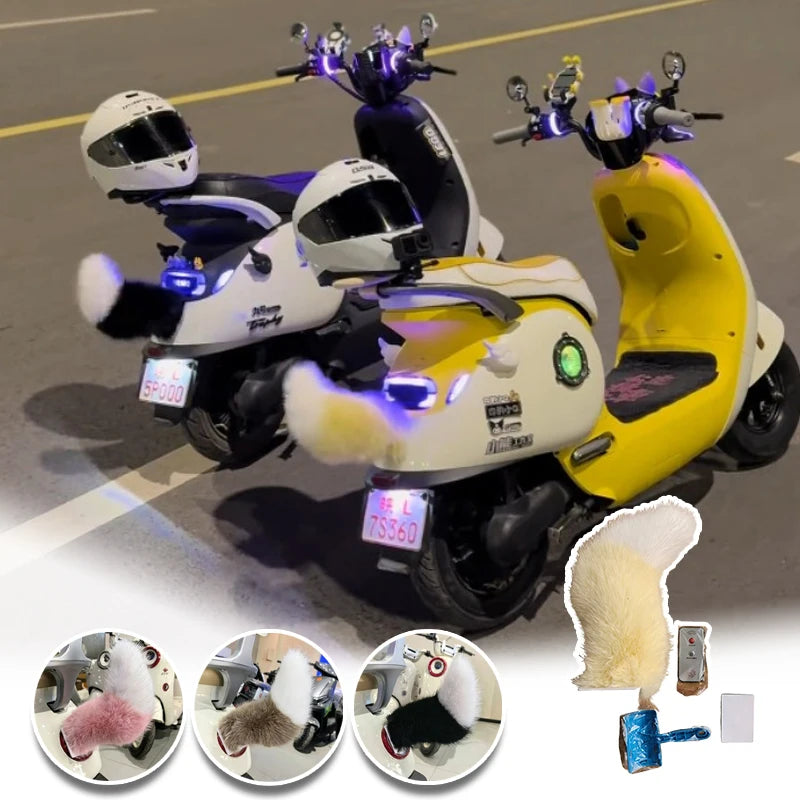 Animated Beast Tail E-Scooter Decoration – Sound & Remote Scooter Tail Decoration PLUSH